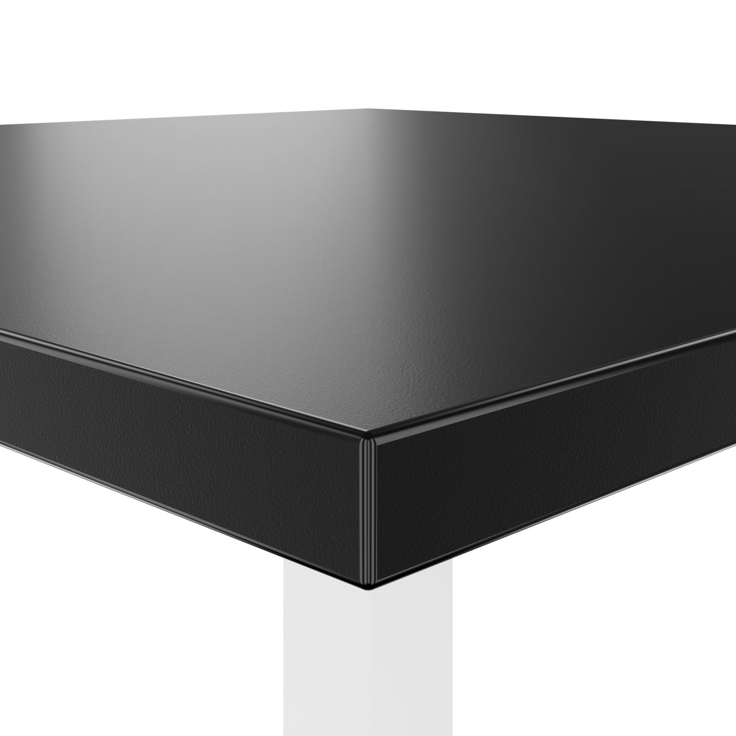 OPTIMA UP Besprechungstisch | 800 x 800 mm, elektrisch höhenverstellbar, Schwarz