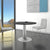 OPTIMA meeting table | Round, silver frame, Ø 1000 mm, anthracite