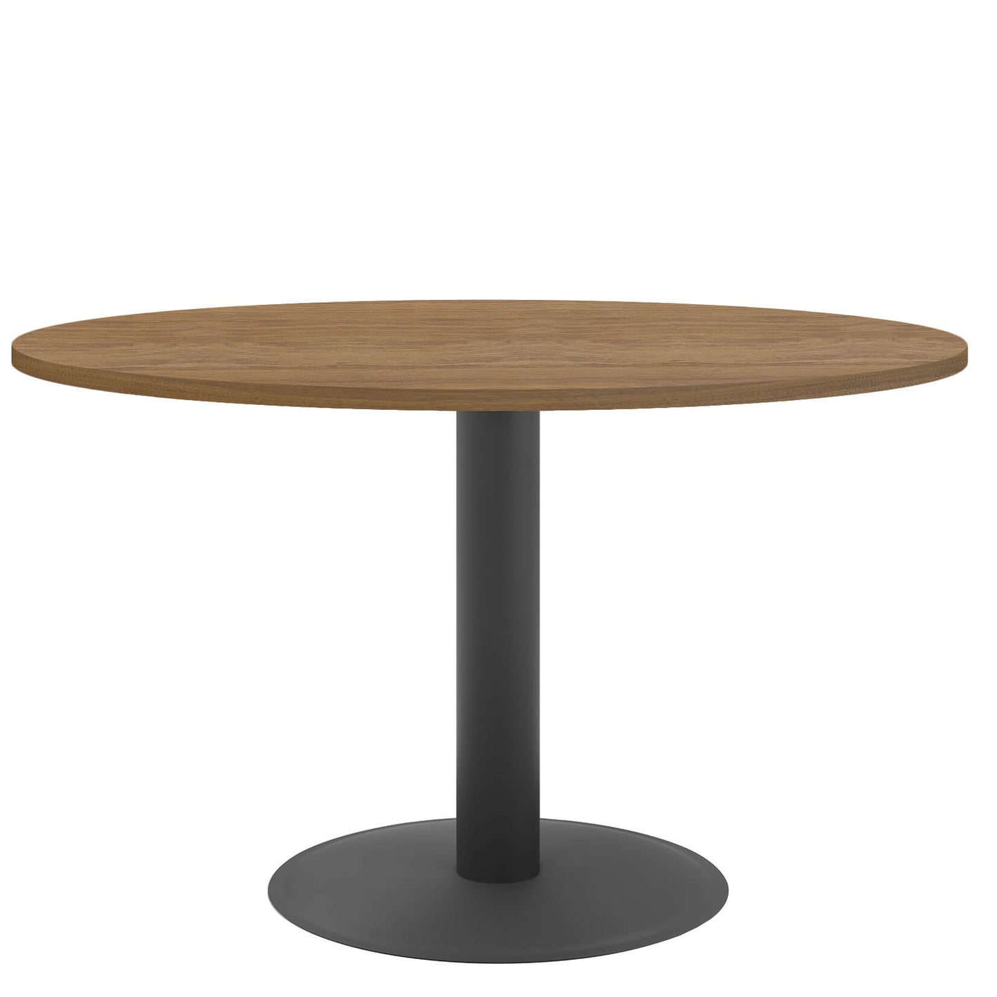 OPTIMA Tableau de réunion | Rond, cadre anthracite, Ø 1200 mm, chêne ambre