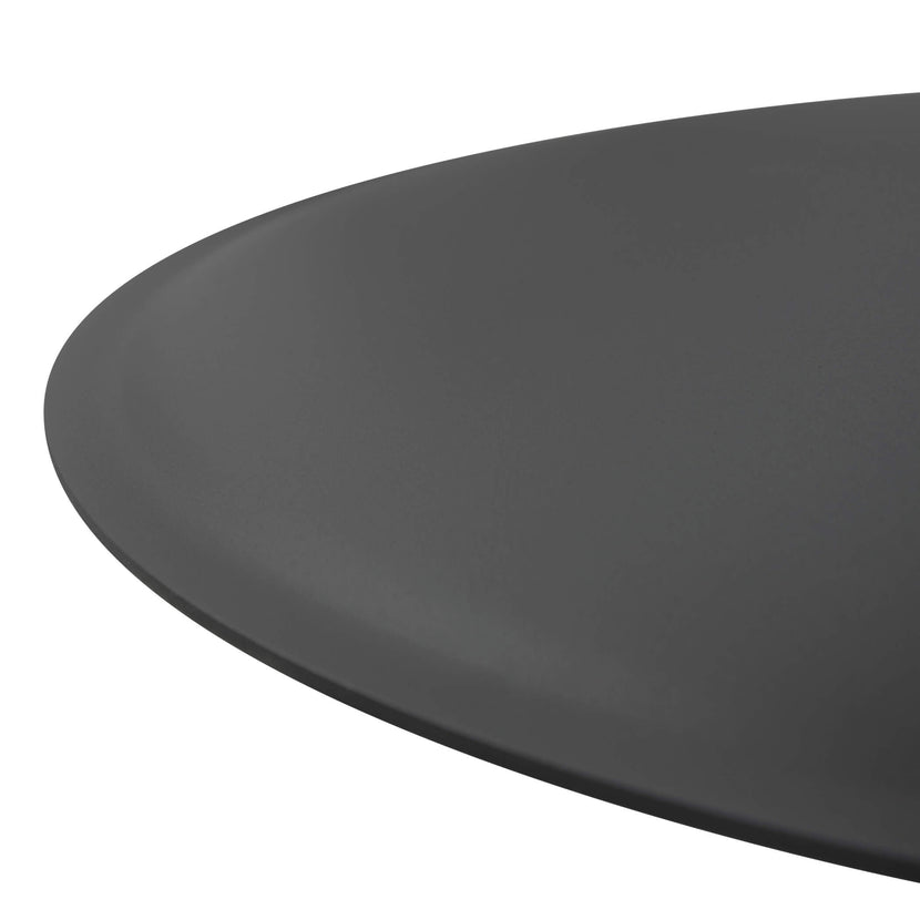 OPTIMA meeting table | Round, anthracite frame, Ø 1200 mm, amber oak
