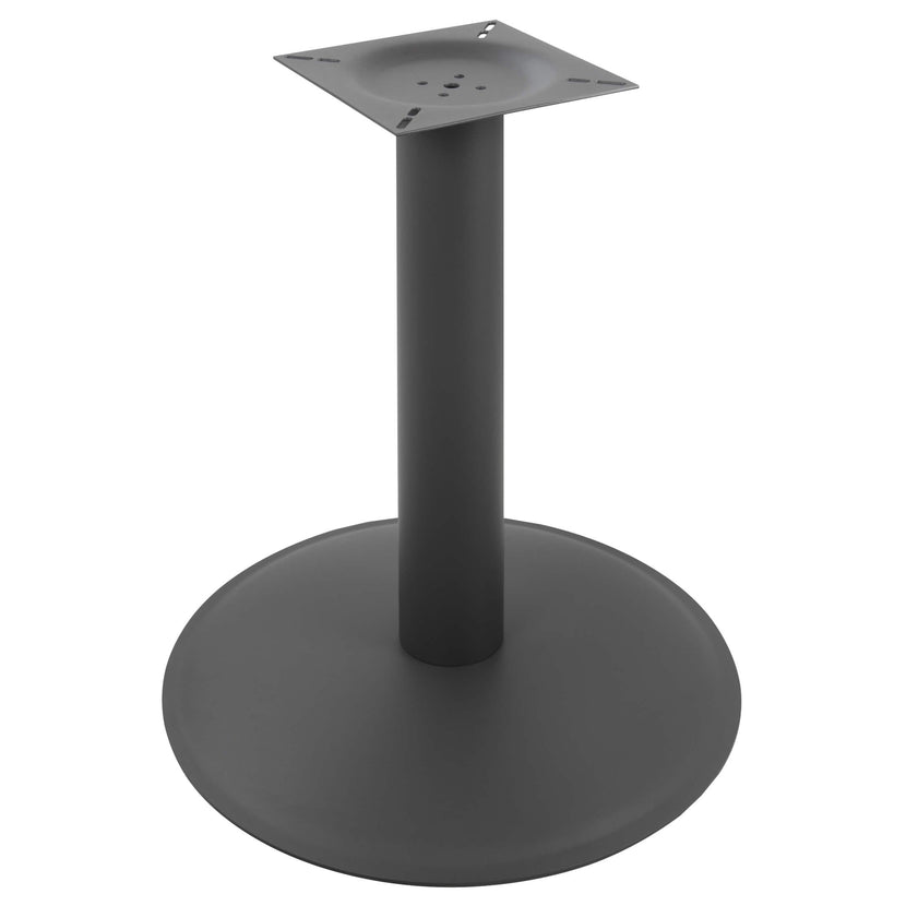 OPTIMA meeting table | Round, anthracite frame, Ø 1200 mm, amber oak