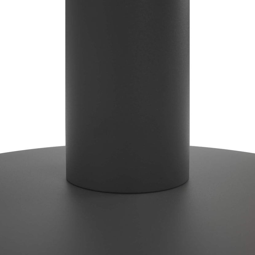 OPTIMA meeting table | Round, anthracite frame, Ø 1200 mm, amber oak