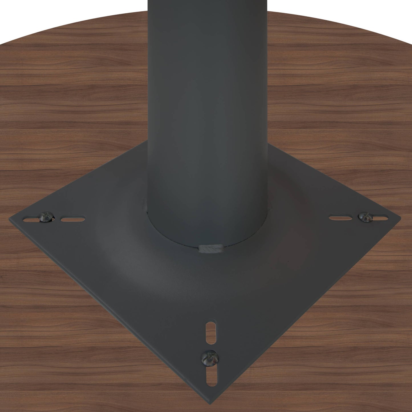 OPTIMA Tableau de réunion | Rond, cadre anthracite, Ø 1200 mm, noix