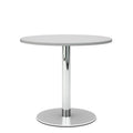OPTIMA Meeting table | Round, chrome frame, Ø 800 mm, pearl gray - 2 Thumbnail Image