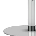 OPTIMA meeting table | Round, chrome frame, Ø 1000 mm, amber oak - 3 Thumbnail Image