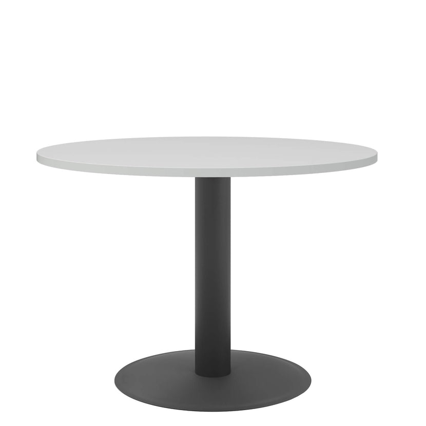 OPTIMA Tabella delle riunioni | Arrotonda, antracite in cornice, Ø 1000 mm, grigio perla