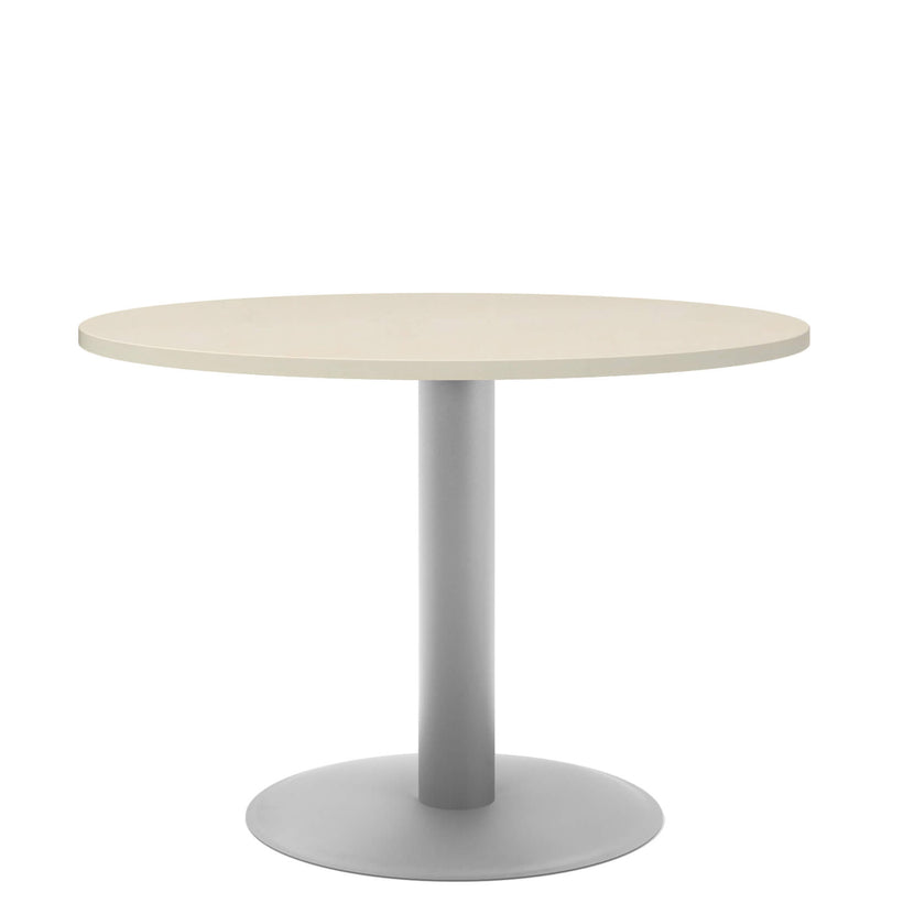 OPTIMA Tableau de réunion | Rond, cadre argent, Ø 1000 mm, érable