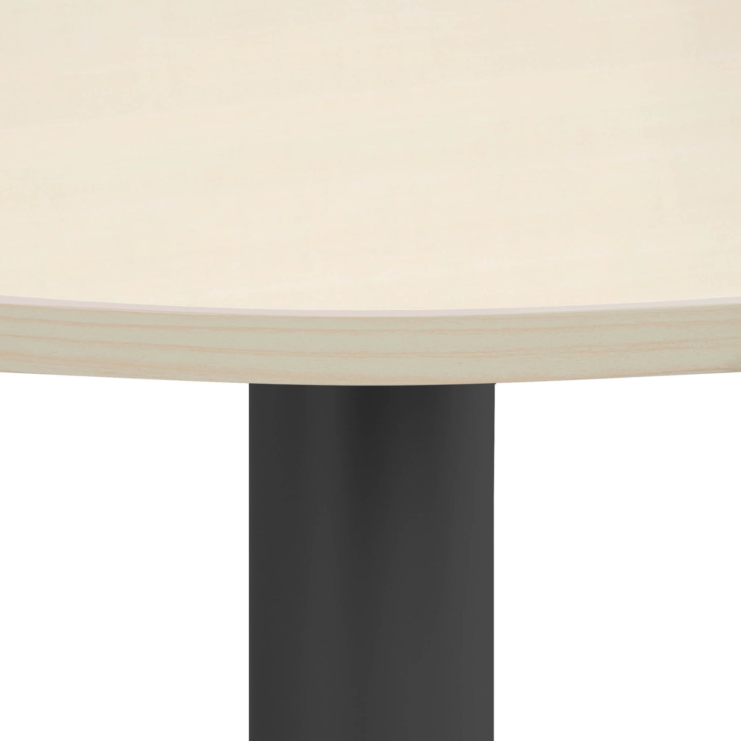 OPTIMA meeting table | Round, anthracite frame, Ø 1000 mm, maple