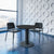 OPTIMA meeting table | Round, anthracite frame, Ø 800 mm, anthracite