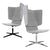 TWIST&SIT Chaise d'oeuf | Croix de 4 pieds, réglable en hauteur, couverture de laine velito