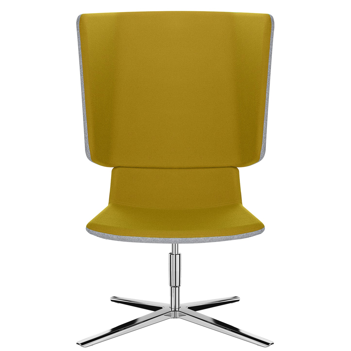 TWIST&SIT Chaise d'oeuf | Croix de 4 pieds, réglable en hauteur, couverture de laine velito