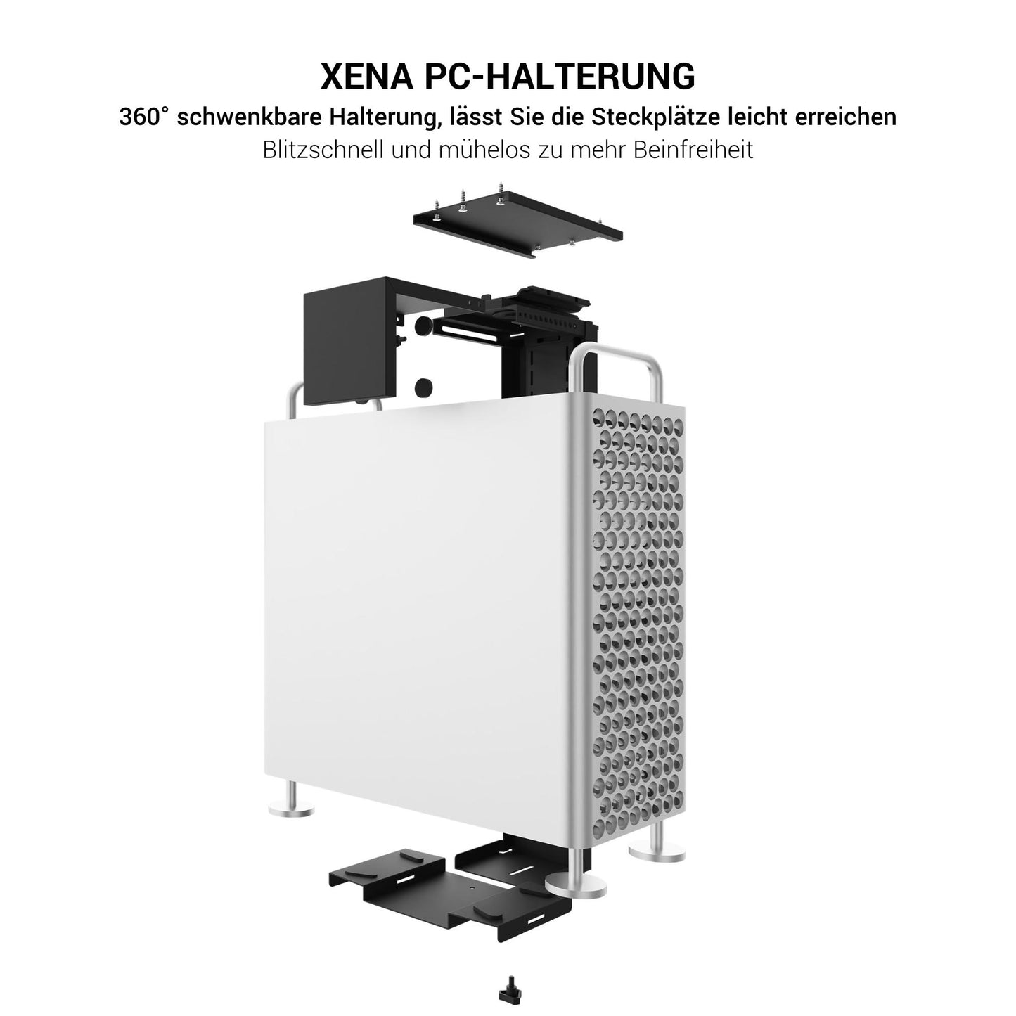 XENA PC-Halterung | Stufenweise verstellbar, rotierbar
