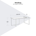 PLANA Chefschreibtisch | 1800-2200 x 750 mm, Melamin oder Echtholzfurnier - 6 Thumbnail Image
