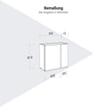 PLANA Flügeltürenschrank | 2OH, 900 x 814 mm - 16 Thumbnail Image