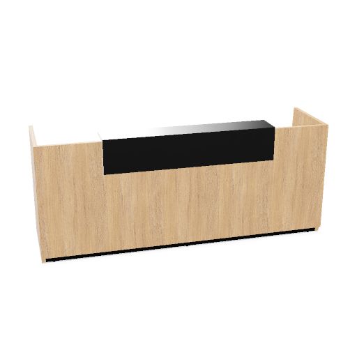 PRIMA Empfangstheke | 2600 x 1100 mm, integrierte Kabeldurchlässe, optional LED-Beleuchtung