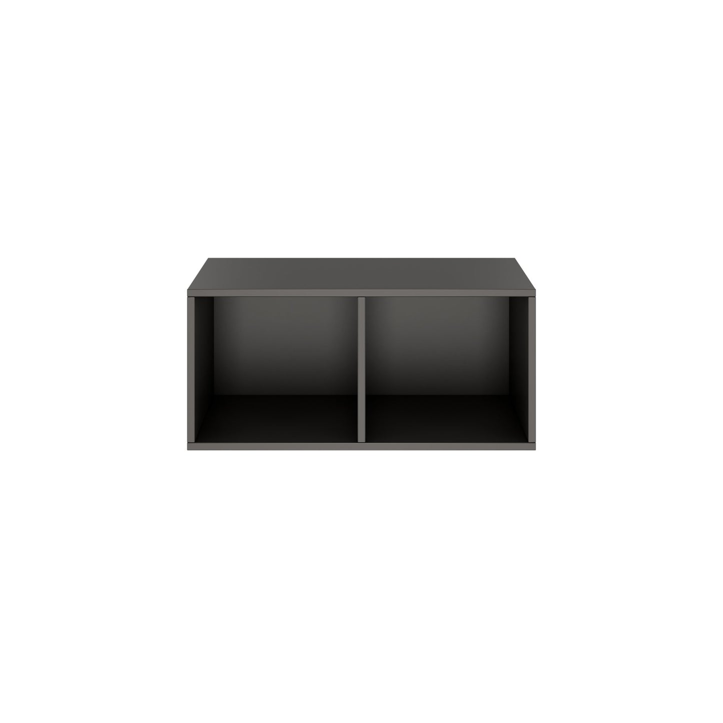 PRO Aufsatzregal | 1 OH, 800 - 1600 x 370 mm, verleimter Korpus, Graphit