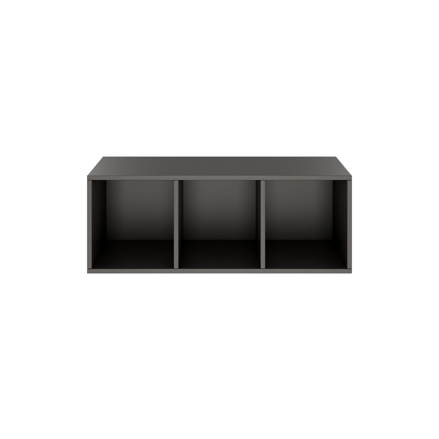 PRO Aufsatzregal | 1 OH, 800 - 1600 x 370 mm, verleimter Korpus, Graphit