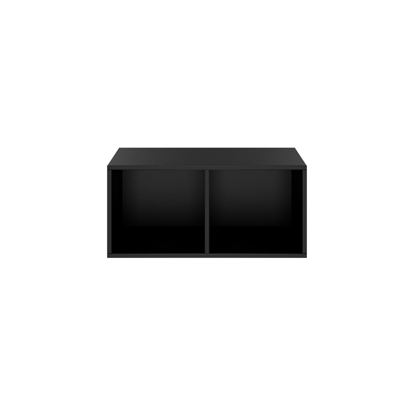 PRO Aufsatzregal | 1 OH, 800 - 1600 x 370 mm, verleimter Korpus, Schwarz