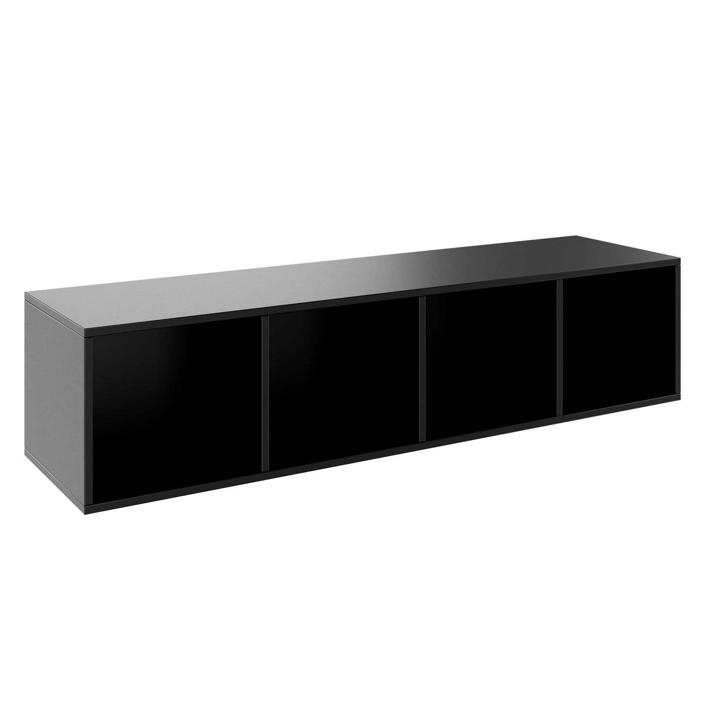 PRO Scaffale di configurazione | 1 OH, 800 - 1600 x 370 mm, corpus incollato, nero