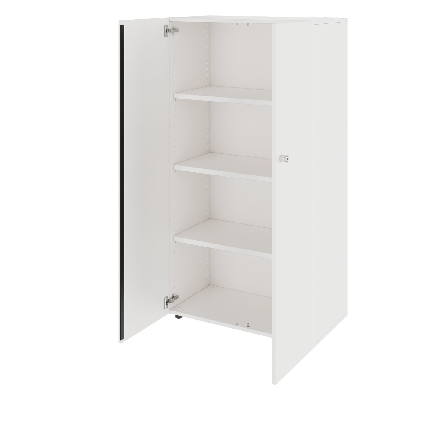 PRO Flügeltürenschrank | 4 OH, 800 - 1200 x 1510 mm, Soft-Close, Weiß