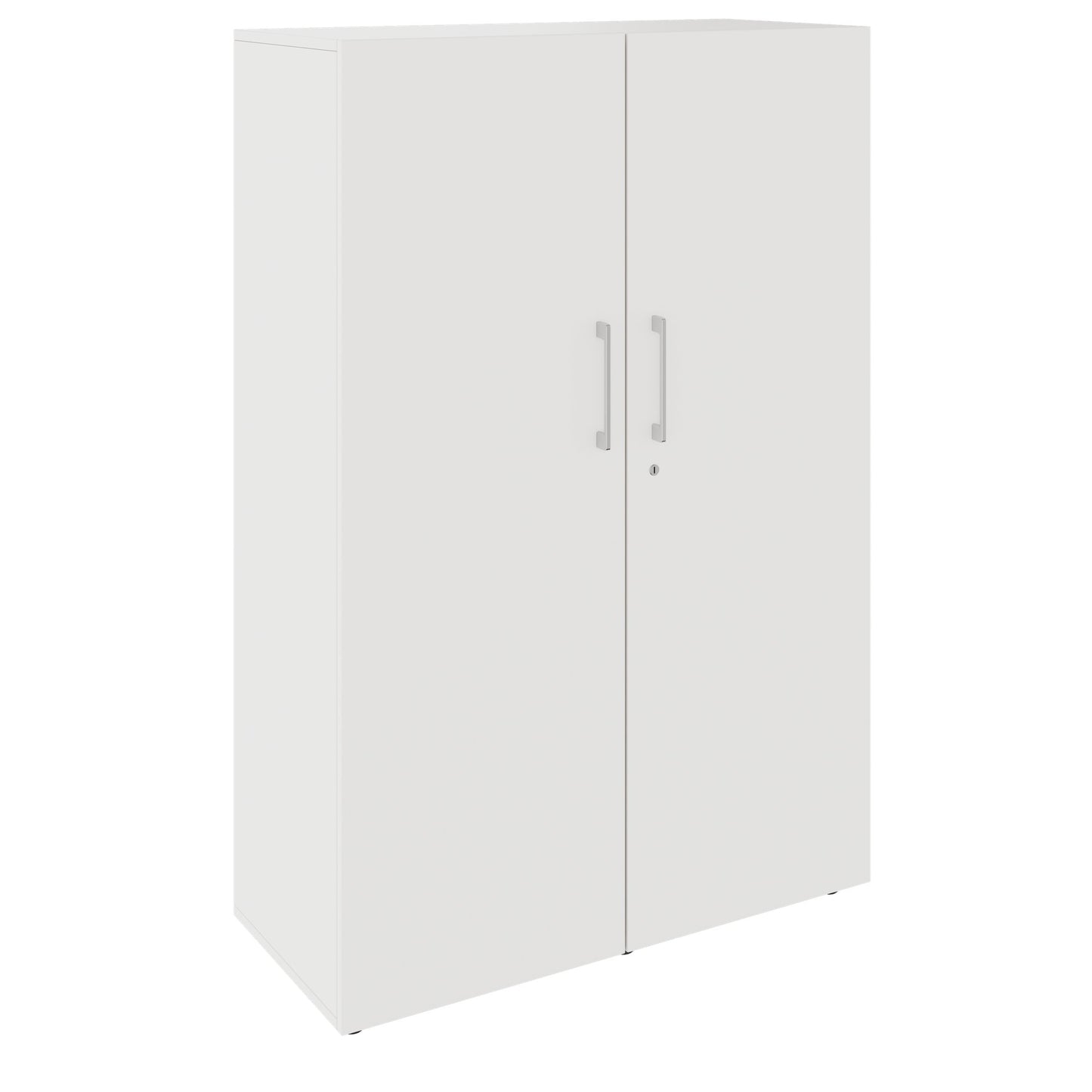 PRO Flügeltürenschrank | 4 OH, 800 - 1200 x 1510 mm, Soft-Close, Weiß