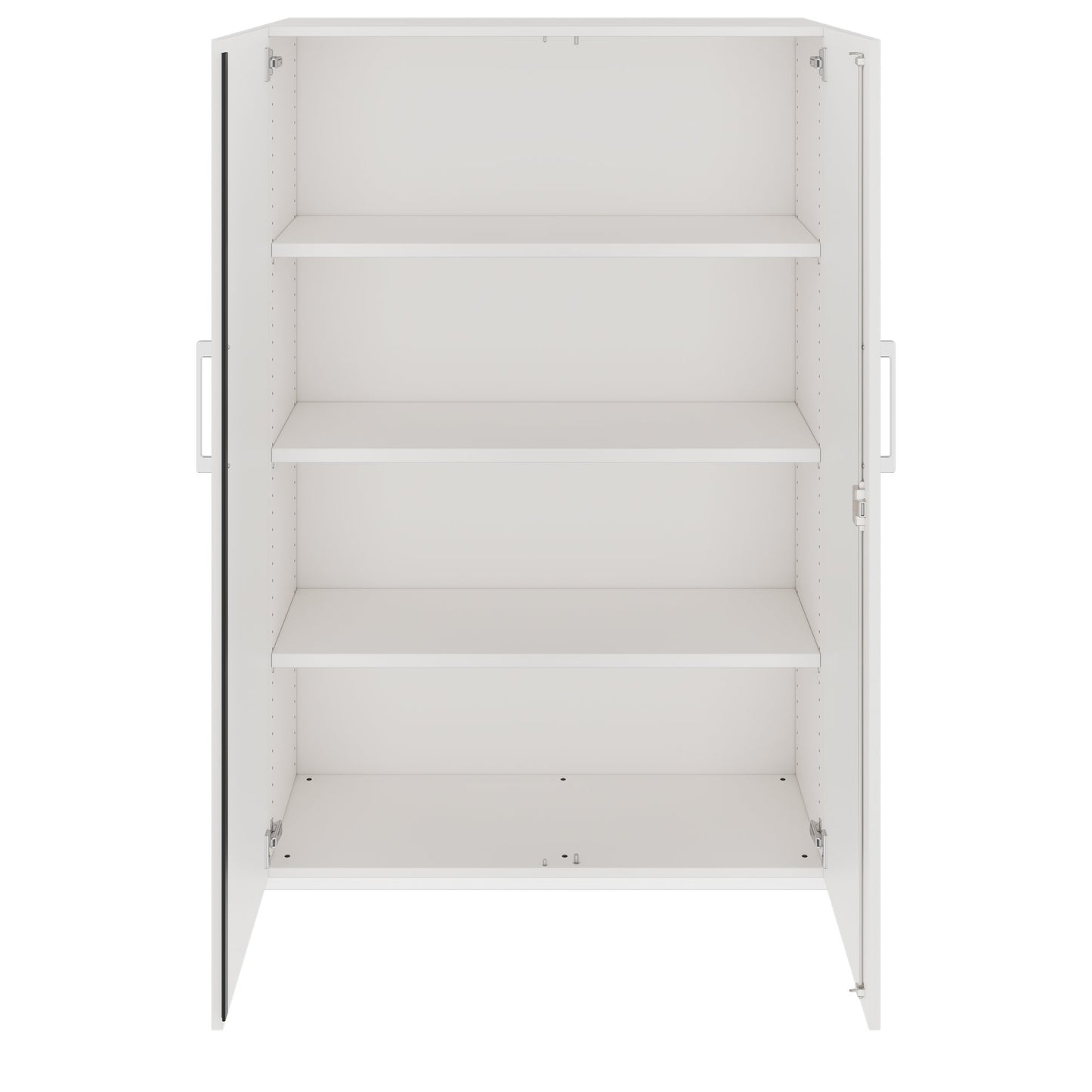 PRO Flügeltürenschrank | 4 OH, 800 - 1200 x 1510 mm, Soft-Close, Weiß