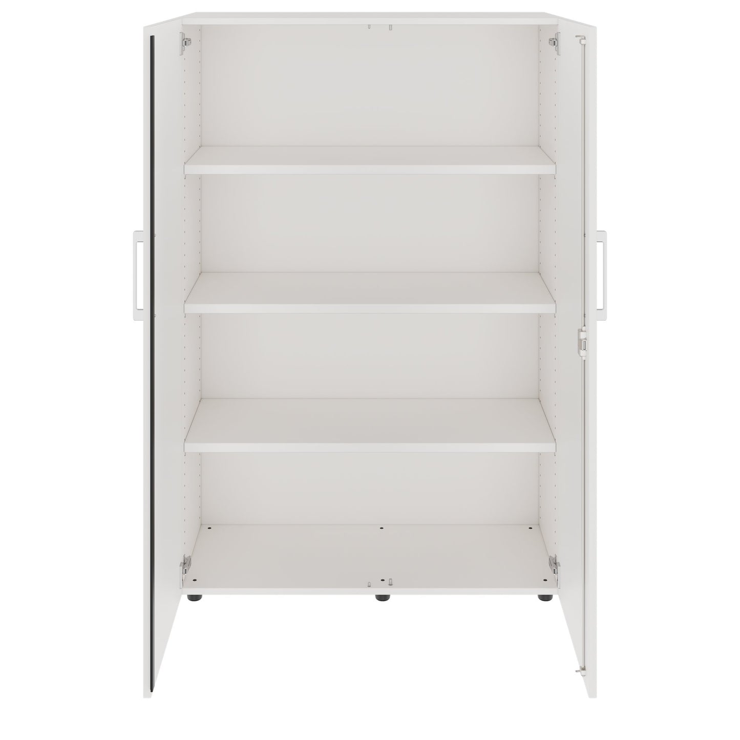 PRO Flügeltürenschrank | 4 OH, 800 - 1200 x 1510 mm, Soft-Close, Weiß