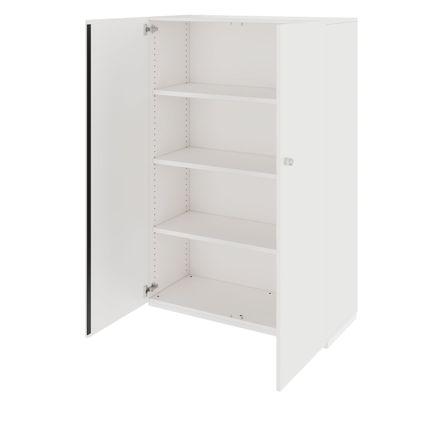 PRO Flügeltürenschrank | 4 OH, 800 - 1200 x 1510 mm, Soft-Close, Weiß