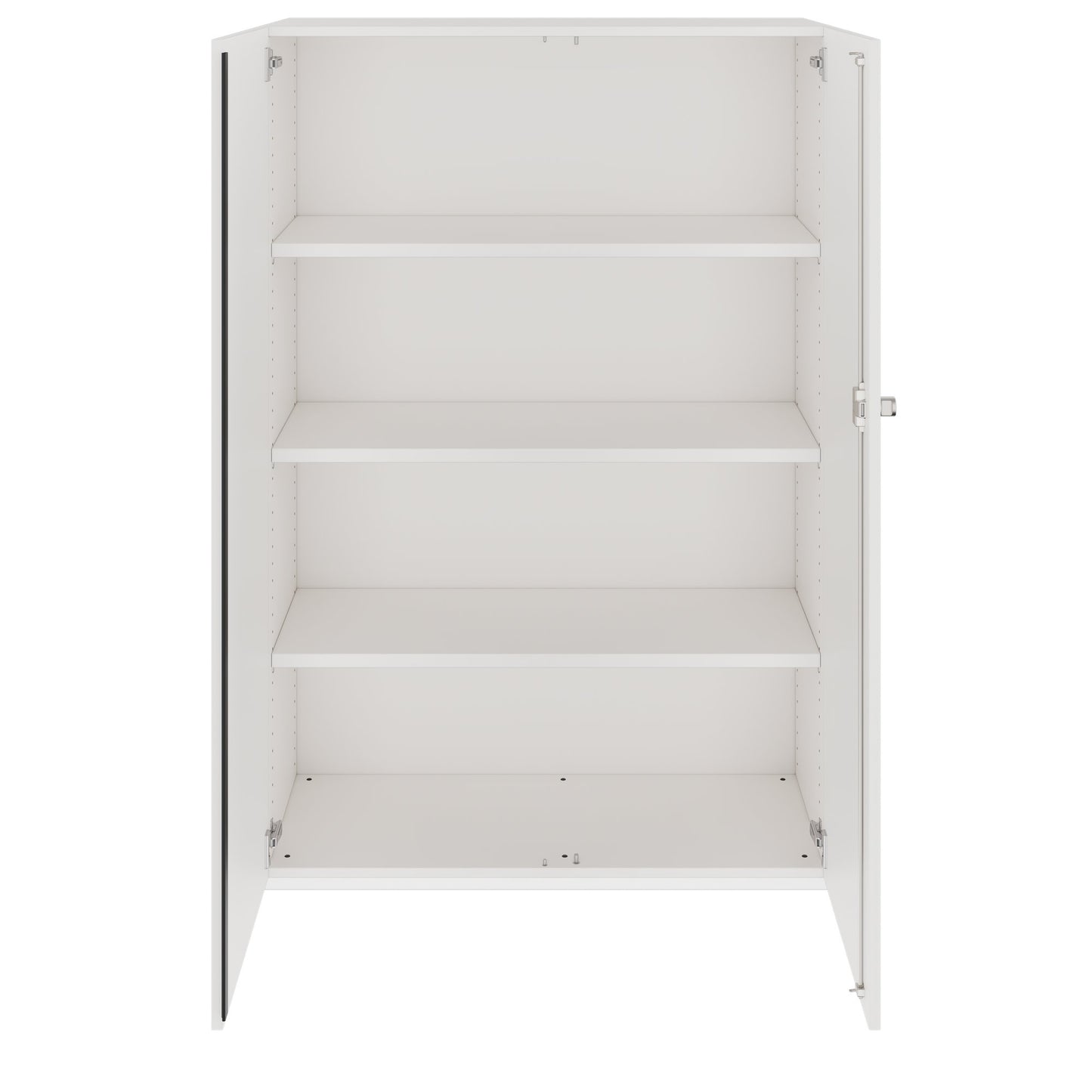 PRO Flügeltürenschrank | 4 OH, 800 - 1200 x 1510 mm, Soft-Close, Weiß