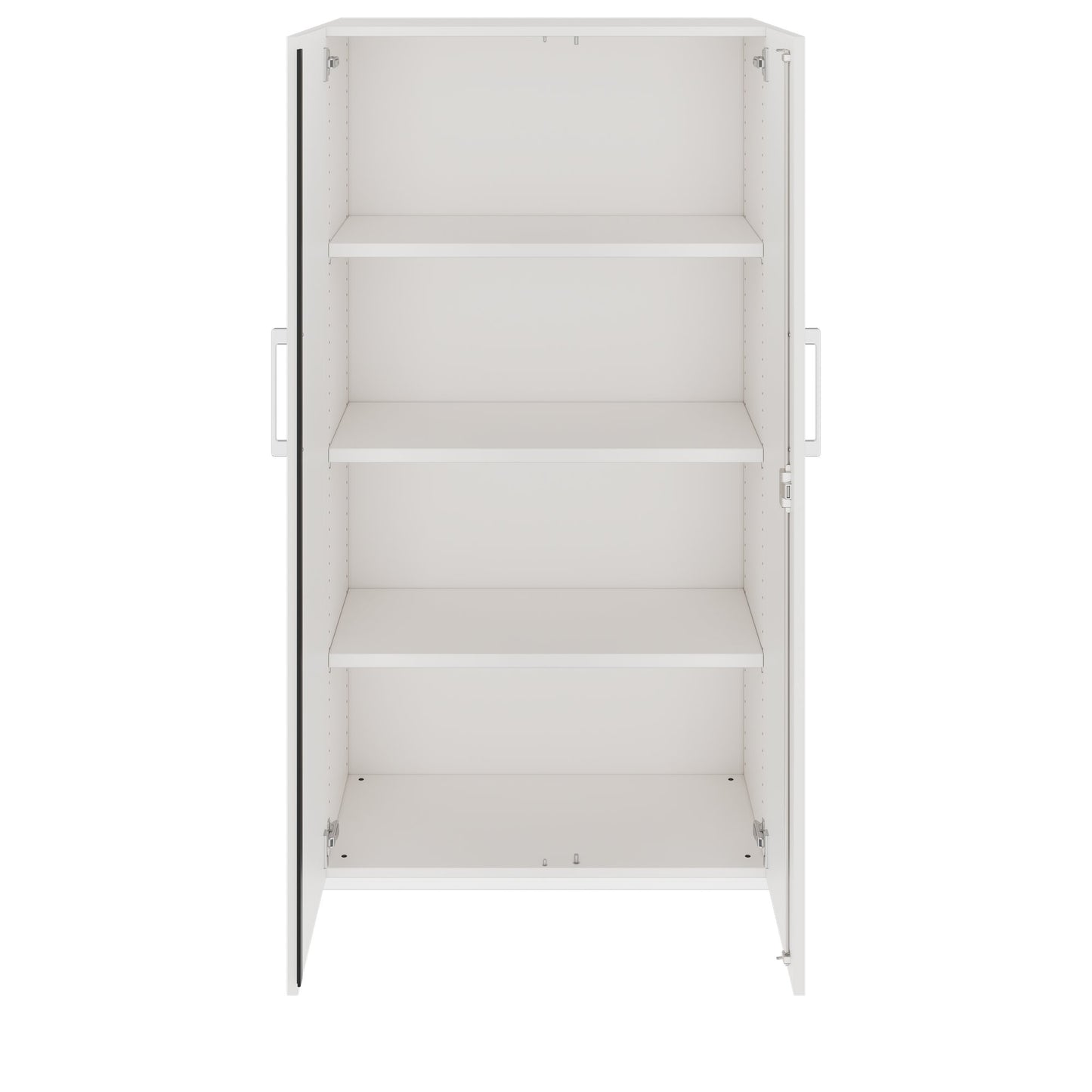 PRO Flügeltürenschrank | 4 OH, 800 - 1200 x 1510 mm, Soft-Close, Weiß