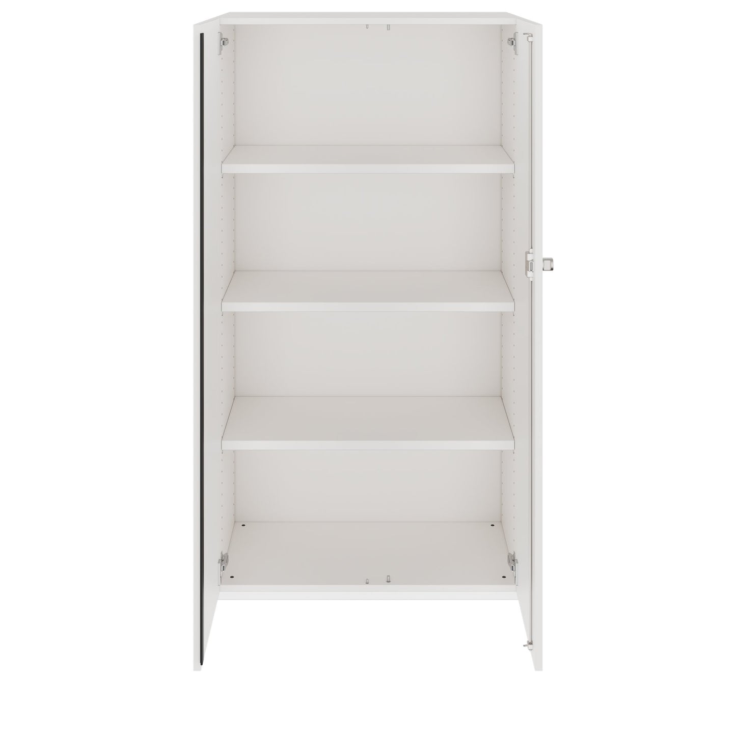 PRO Flügeltürenschrank | 4 OH, 800 - 1200 x 1510 mm, Soft-Close, Weiß