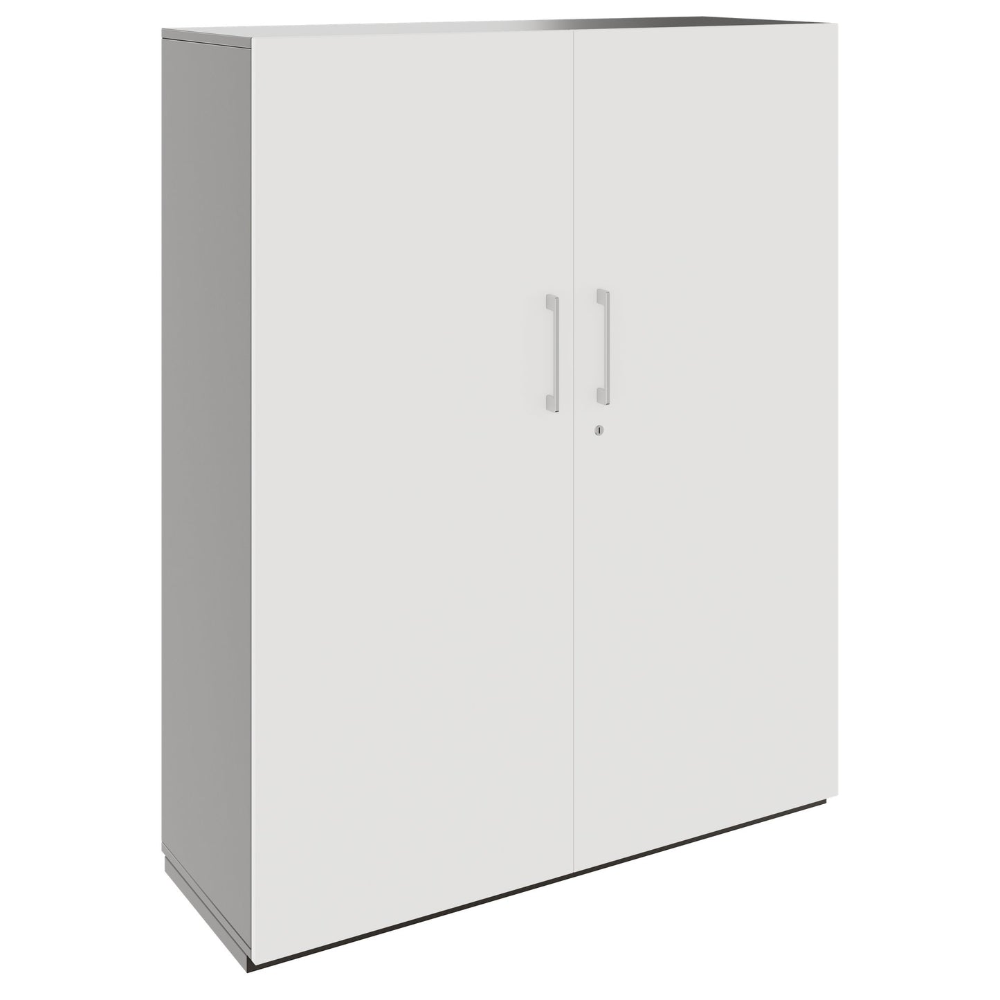 PRO Gabinetto di Cloakroom | 4 OH, 1200 x 1510 mm, con scaffale, chiusura morbida, grafite / bianco