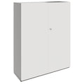 PRO Gabinetto di Cloakroom | 4 OH, 1200 x 1510 mm, con scaffale, chiusura morbida, grafite / bianco - 1 Thumbnail Image