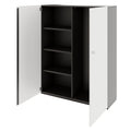 PRO Gabinetto di Cloakroom | 4 OH, 1200 x 1510 mm, con scaffale, chiusura morbida, grafite / bianco - 4 Thumbnail Image