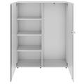 PRO Gabinetto di Cloakroom | 4 OH, 1200 x 1510 mm, con scaffale, morbido, grigio - 3 Thumbnail Image