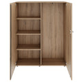 PRO Wardrobe cabinet | 4 OH, 1200 x 1510 mm, with shelf, soft-close, natural oak - 3 Thumbnail Image