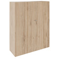 PRO Wardrobe cabinet | 4 OH, 1200 x 1510 mm, with shelf, soft-close, natural oak - 1 Thumbnail Image