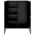 PRO Garderobenschrank | 4 OH, 1200 x 1510 mm, mit Regal, Soft-Close, Schwarz - 3 Thumbnail Image