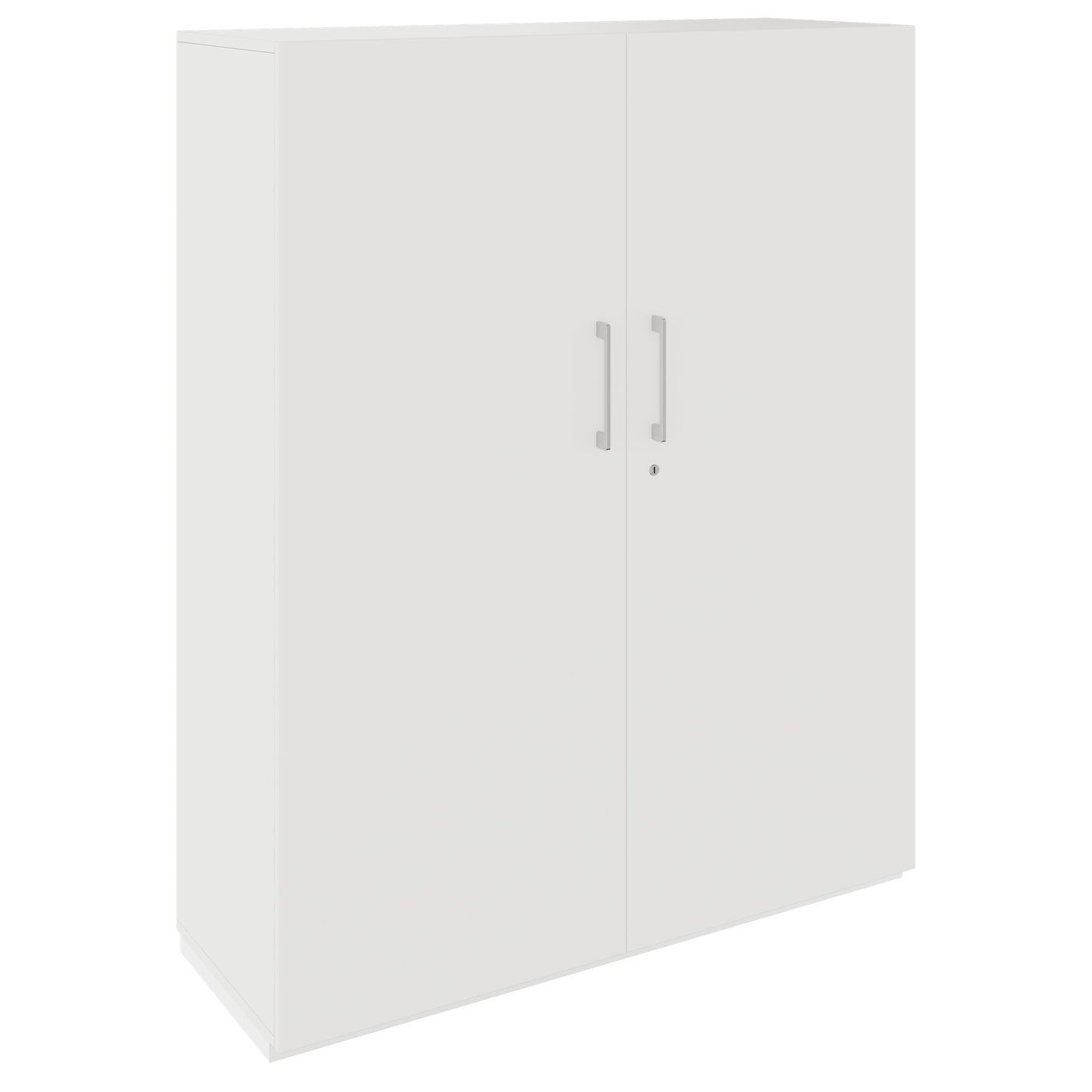 PRO Gabinetto di Cloakroom | 4 OH, 1200 x 1510 mm, con scaffale, chiusura morbida, bianco