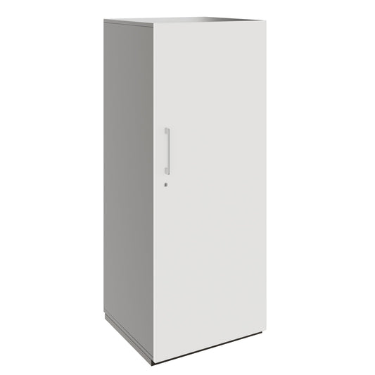 PRO Gabinetto di Cloakroom | 4 OH, 400 - 600 x 1510 mm, morbido -close, grafite / bianco