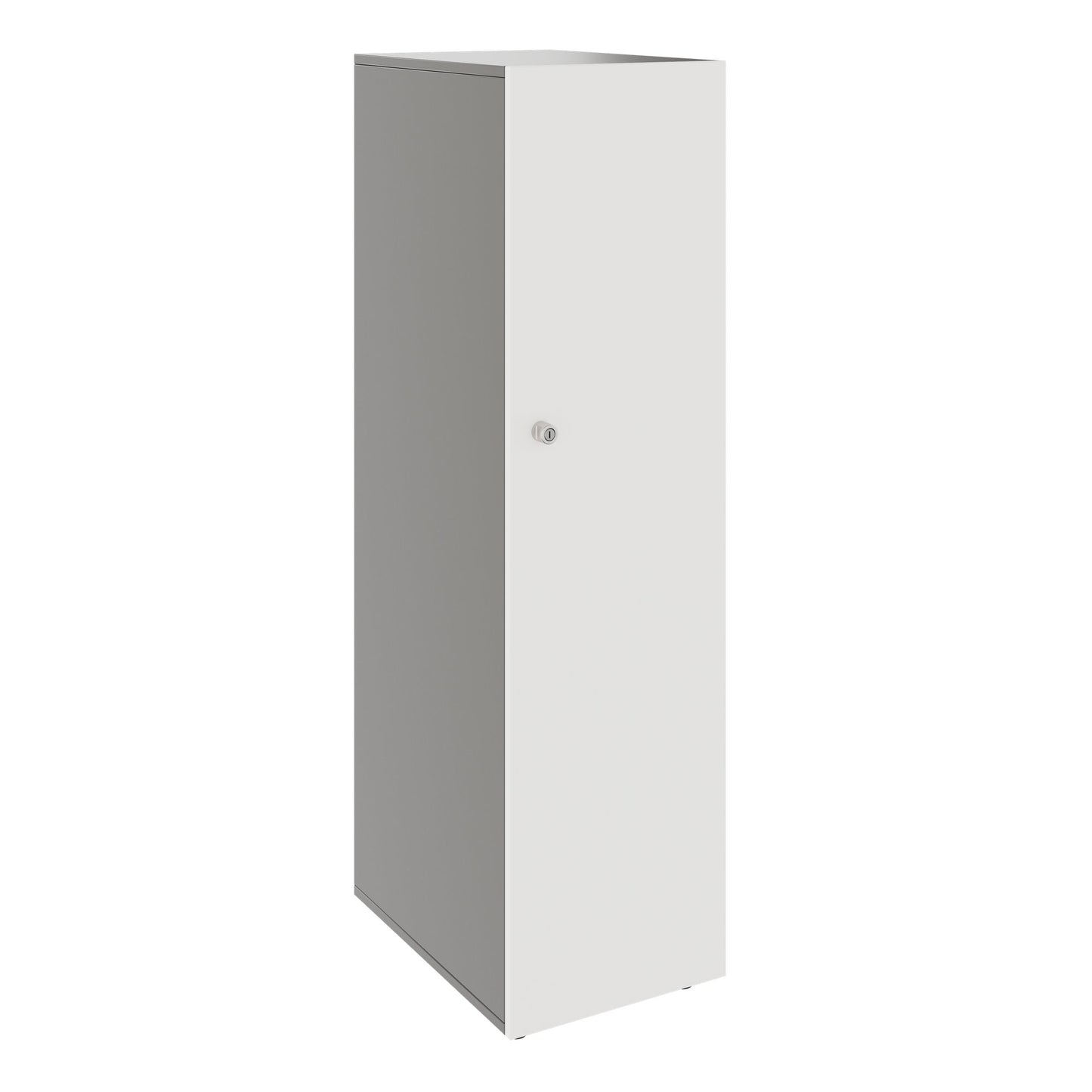 PRO Gabinetto di Cloakroom | 4 OH, 400 - 600 x 1510 mm, morbido -close, grafite / bianco