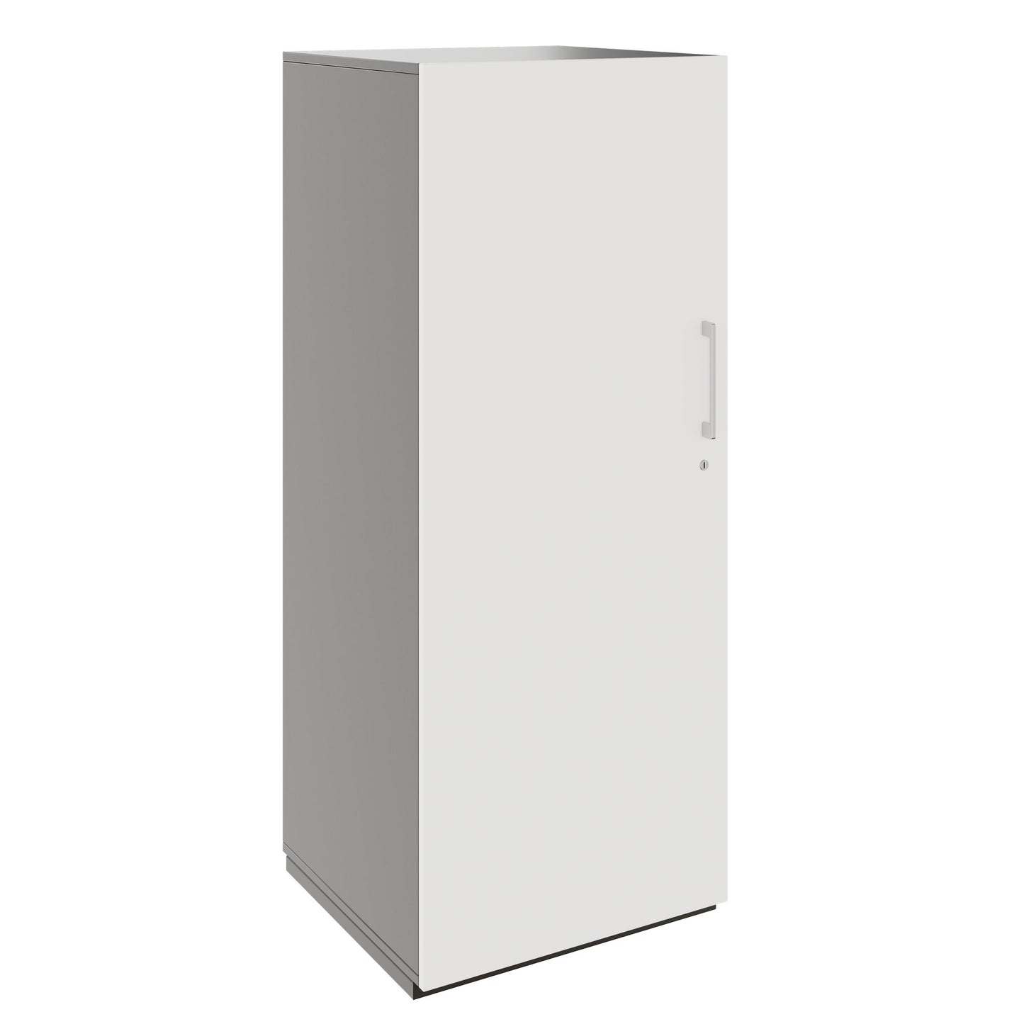 PRO Gabinetto di Cloakroom | 4 OH, 400 - 600 x 1510 mm, morbido -close, grafite / bianco