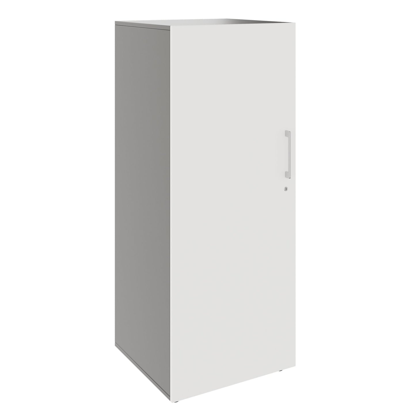 PRO Gabinetto di Cloakroom | 4 OH, 400 - 600 x 1510 mm, morbido -close, grafite / bianco