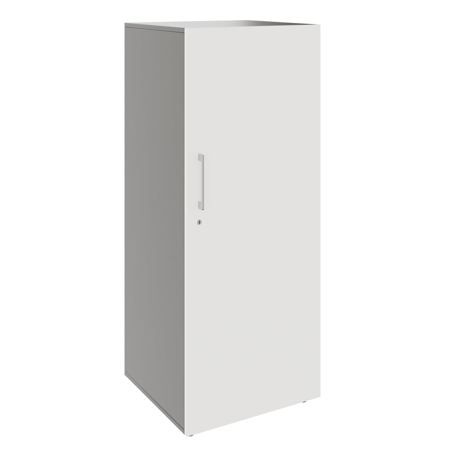 PRO Gabinetto di Cloakroom | 4 OH, 400 - 600 x 1510 mm, morbido -close, grafite / bianco