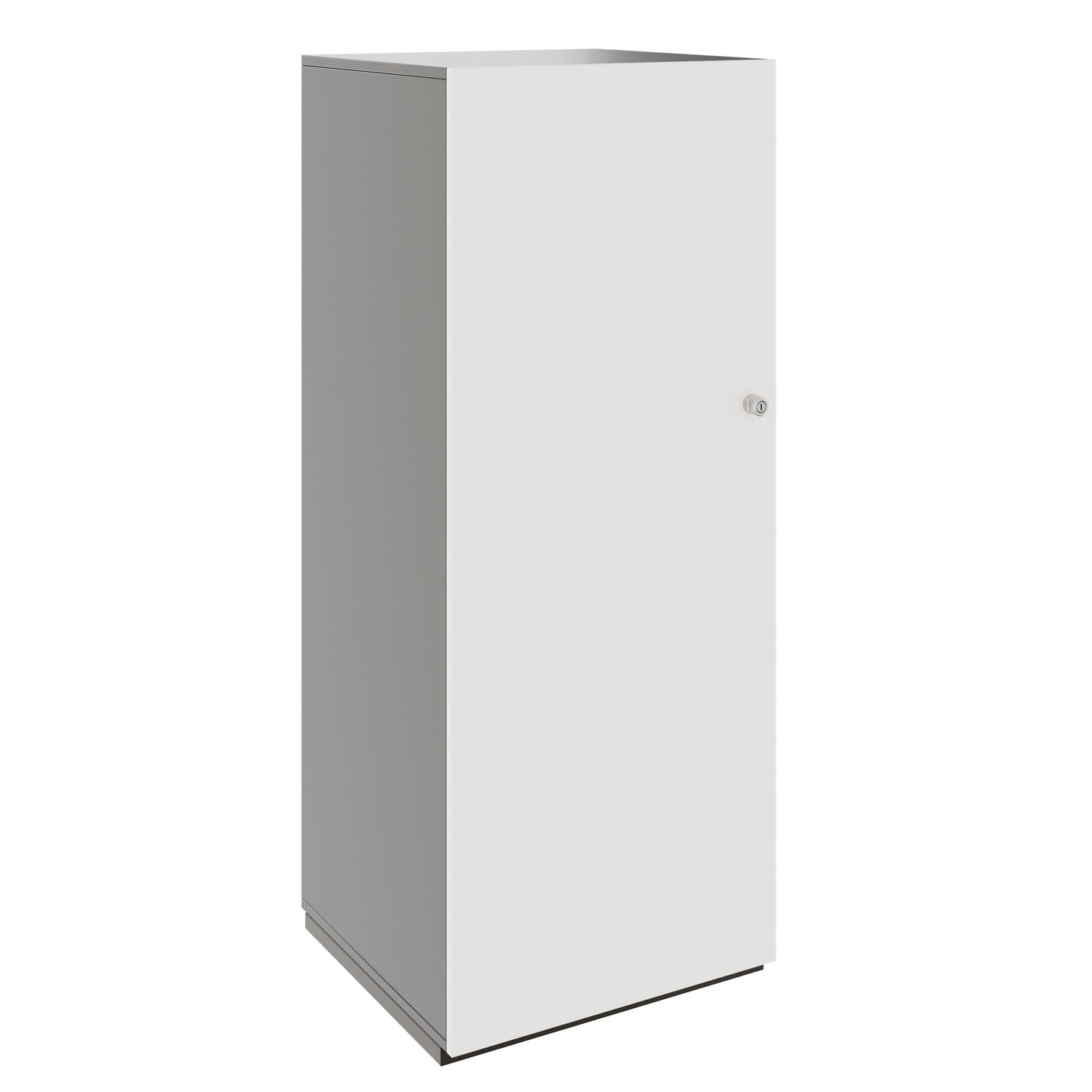 PRO Gabinetto di Cloakroom | 4 OH, 400 - 600 x 1510 mm, morbido -close, grafite / bianco