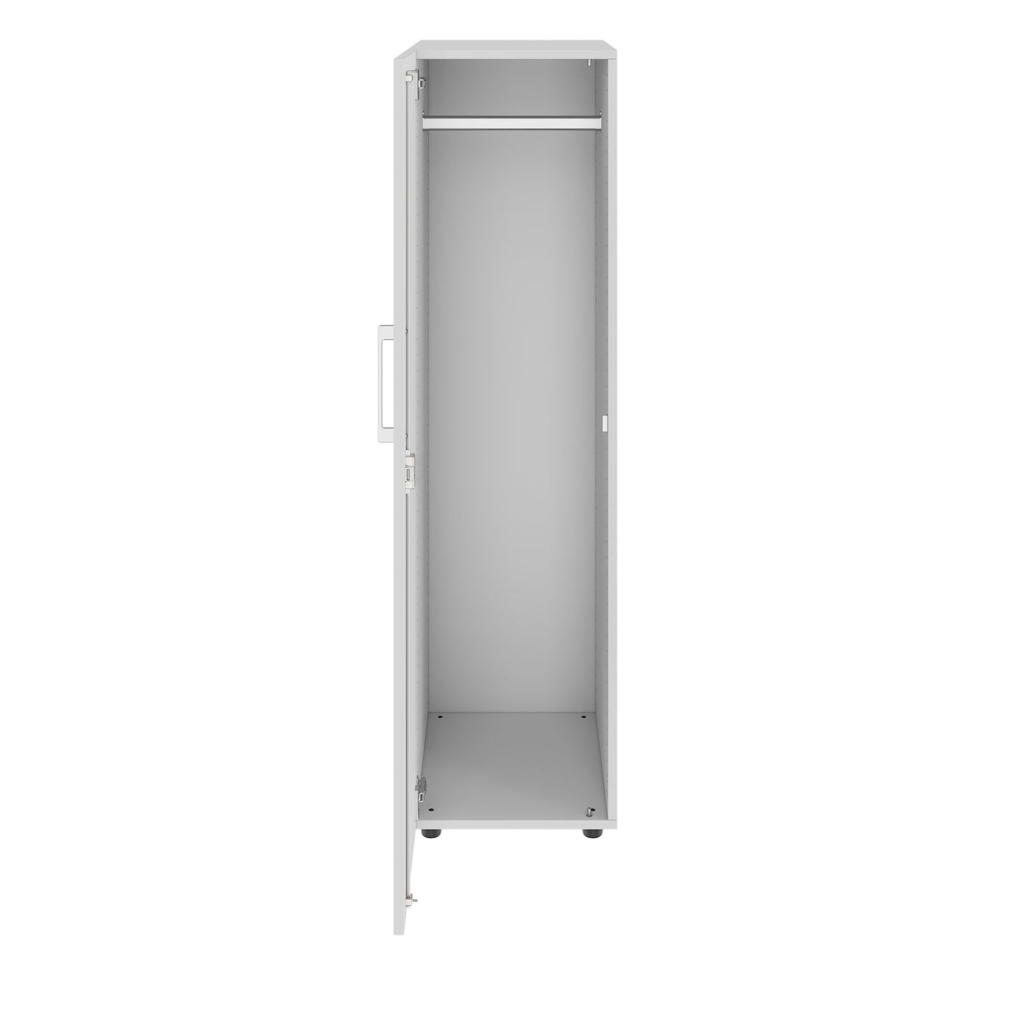 PRO Gabinetto di Cloakroom | 4 OH, 400 - 600 x 1510 mm, morbido, grigio