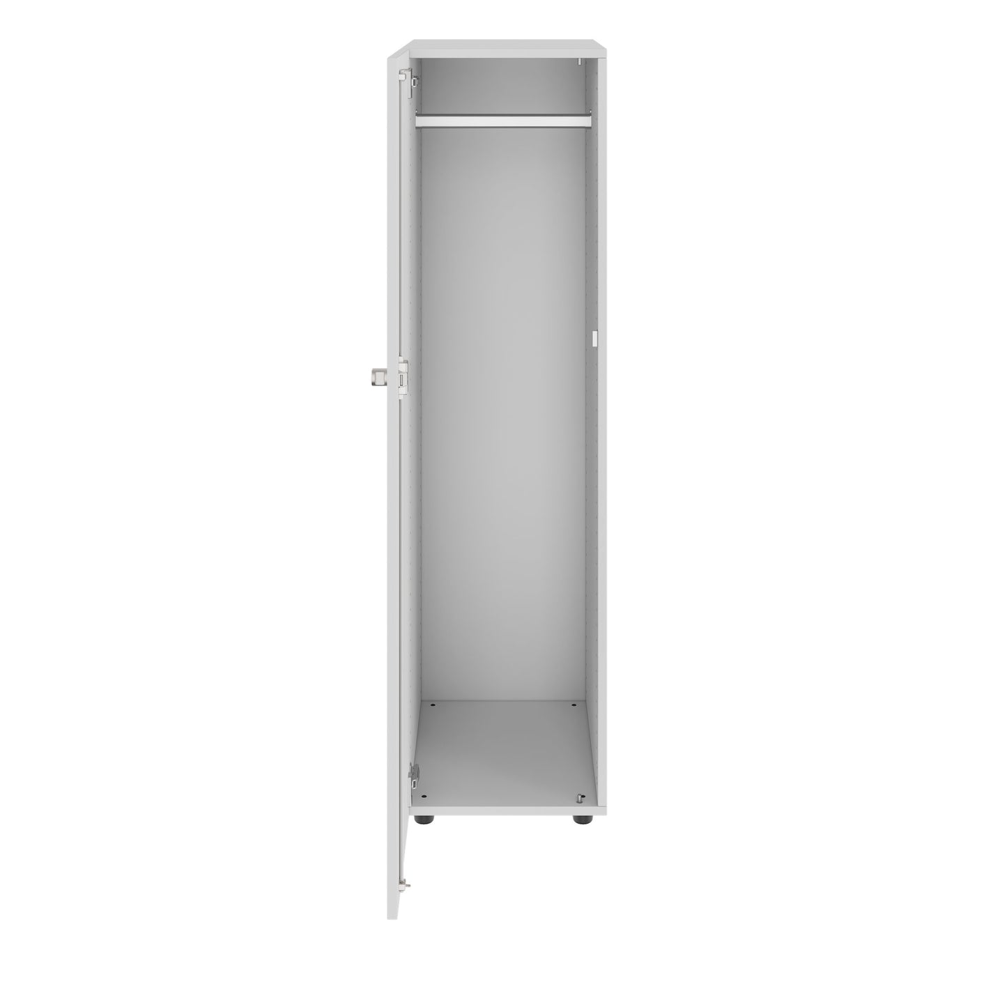 PRO Gabinetto di Cloakroom | 4 OH, 400 - 600 x 1510 mm, morbido, grigio