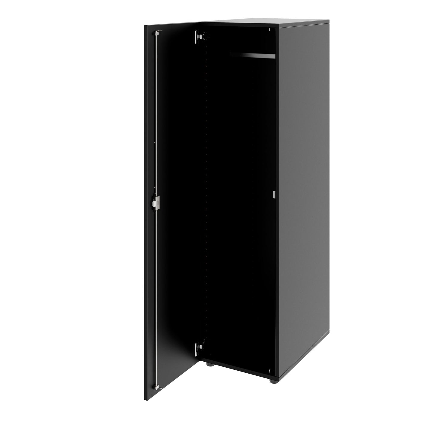 PRO Gabinetto di Cloakroom | 4 OH, 400 - 600 x 1510 mm, morbido, nero