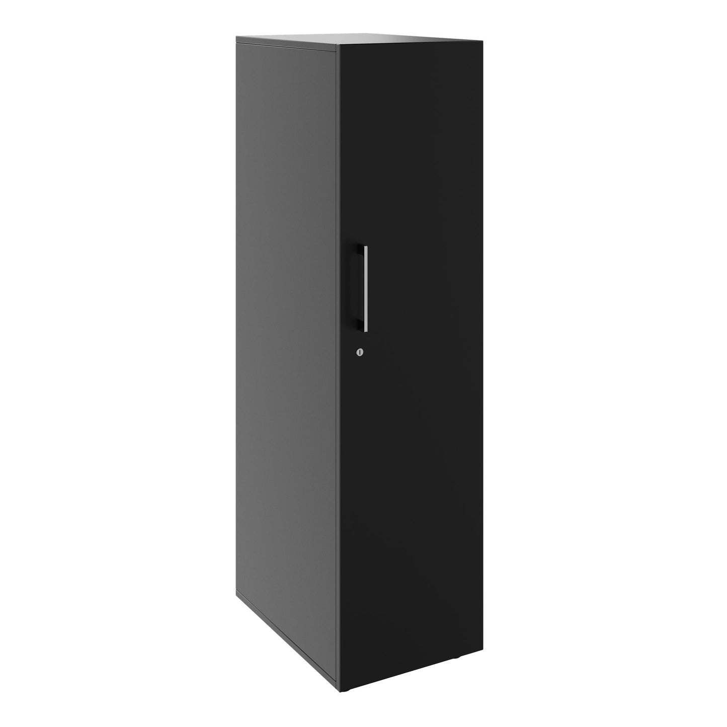 PRO Gabinetto di Cloakroom | 4 OH, 400 - 600 x 1510 mm, morbido, nero