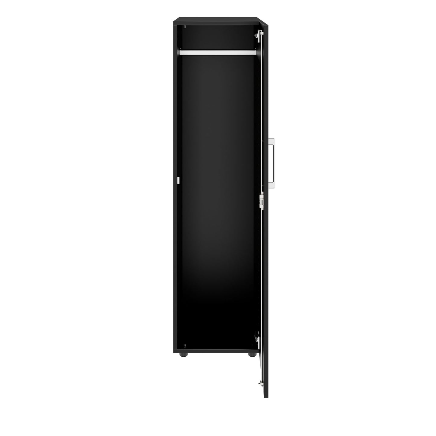 PRO Gabinetto di Cloakroom | 4 OH, 400 - 600 x 1510 mm, morbido, nero